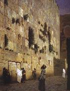 Jean - Leon Gerome Solomon Wall, Jerusalem oil painting artist